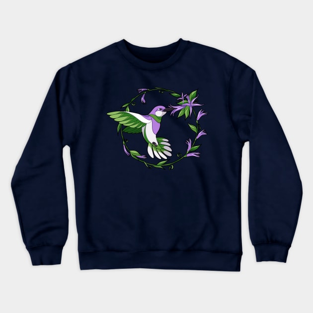 Pride Birds - Genderqueer Crewneck Sweatshirt by wanderingkotka